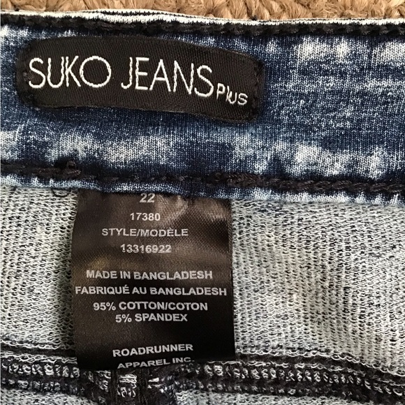 Plus Size Suko Jeans Plus Skinny Jeans - Picture 3 of 3